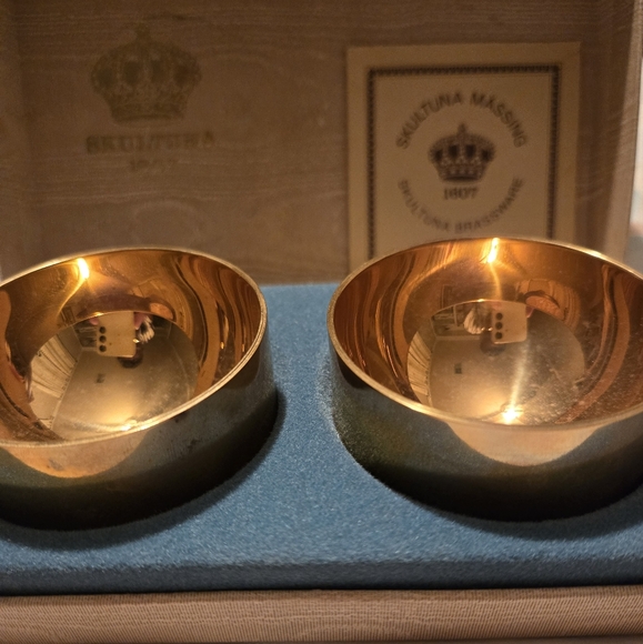 SKULTANA MASSING SWEDEN Drinking cup gilt with 24 karat gold by Pierre Forssell - Picture 3 of 7